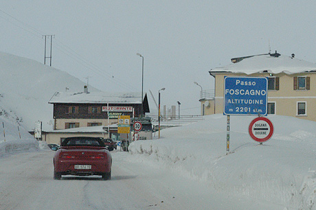 La dogana al Passo Foscagno