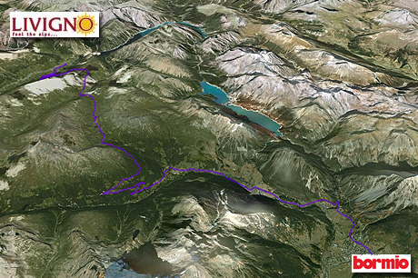 Il passo del Foscagno da Bormio a Livigno